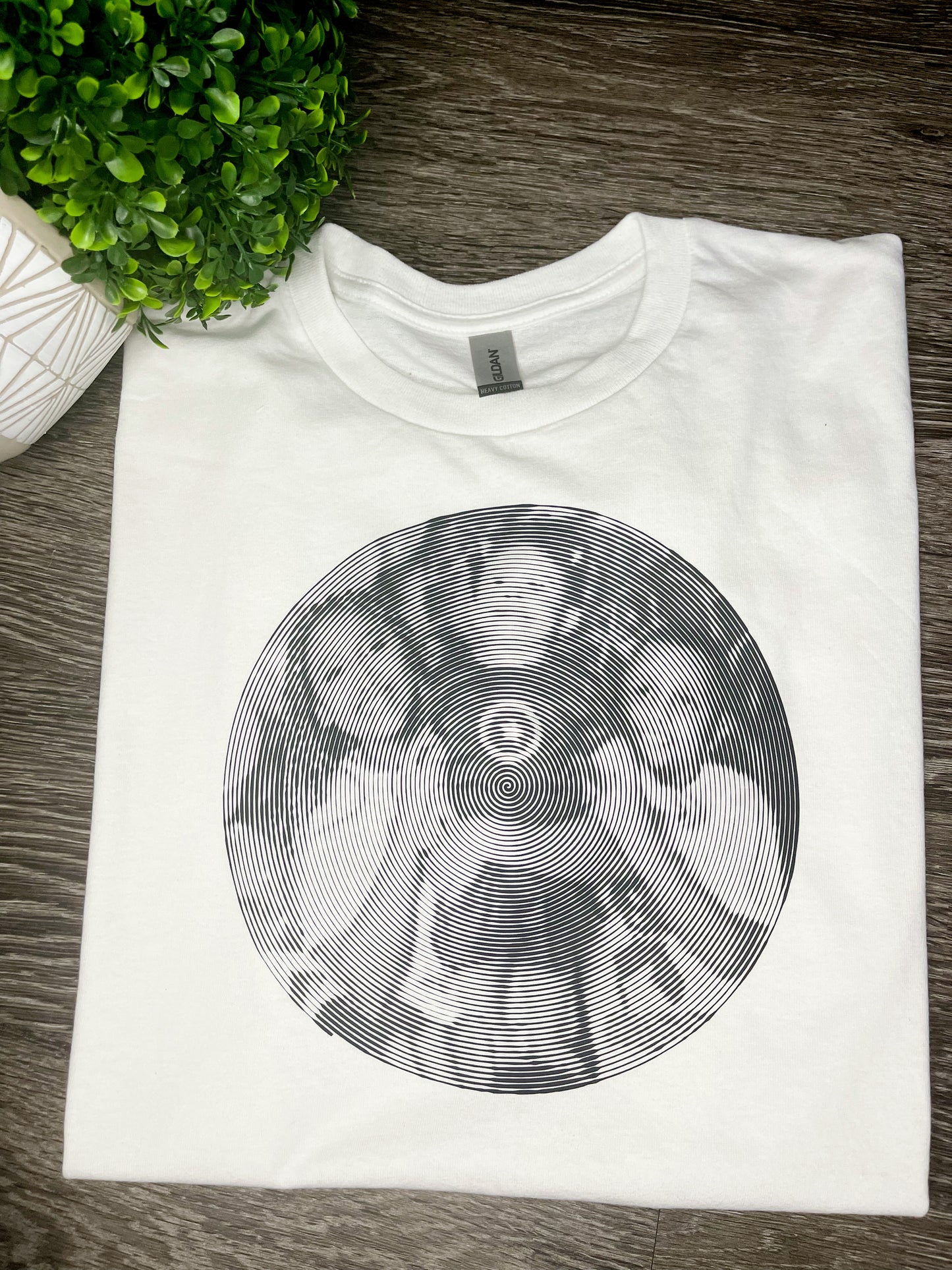 Custom Personalized T-shirt with spiral picture