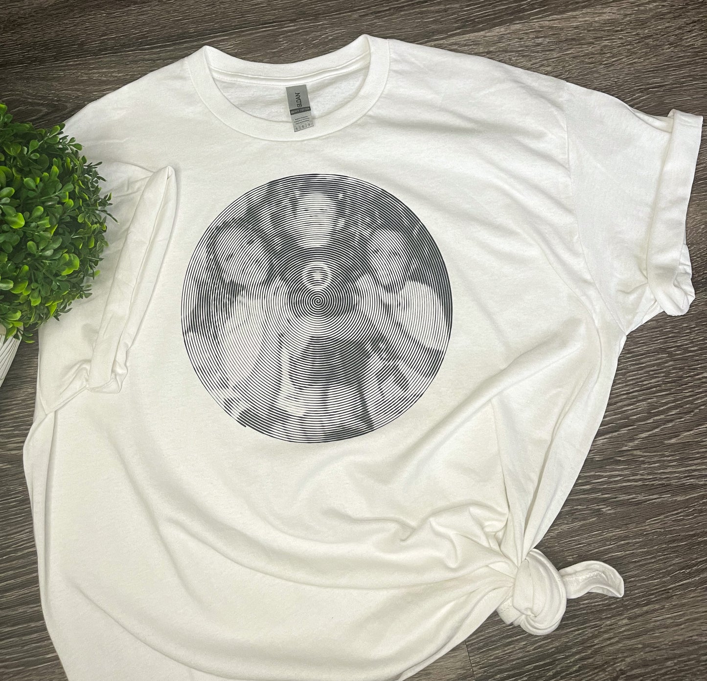 Custom Personalized T-shirt with spiral picture